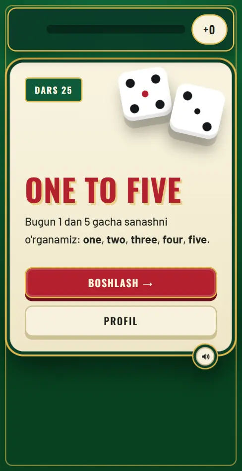 25-dars ekrani: domino stoli