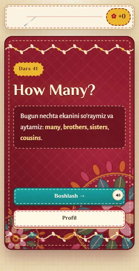 41-dars ekrani: suzana naqshlari